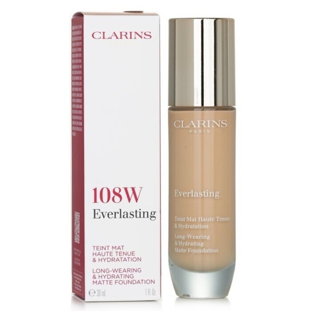 Clarins Everlasting Matte Foundation - 108W - 1 fl oz